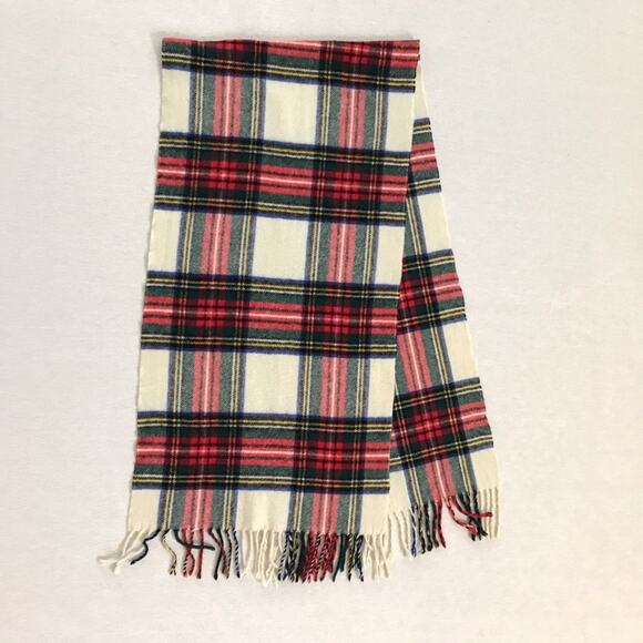 Plaid Steward Tartan Multicolor Tasseled Scarf 12" x 48" - Picture 4 of 5